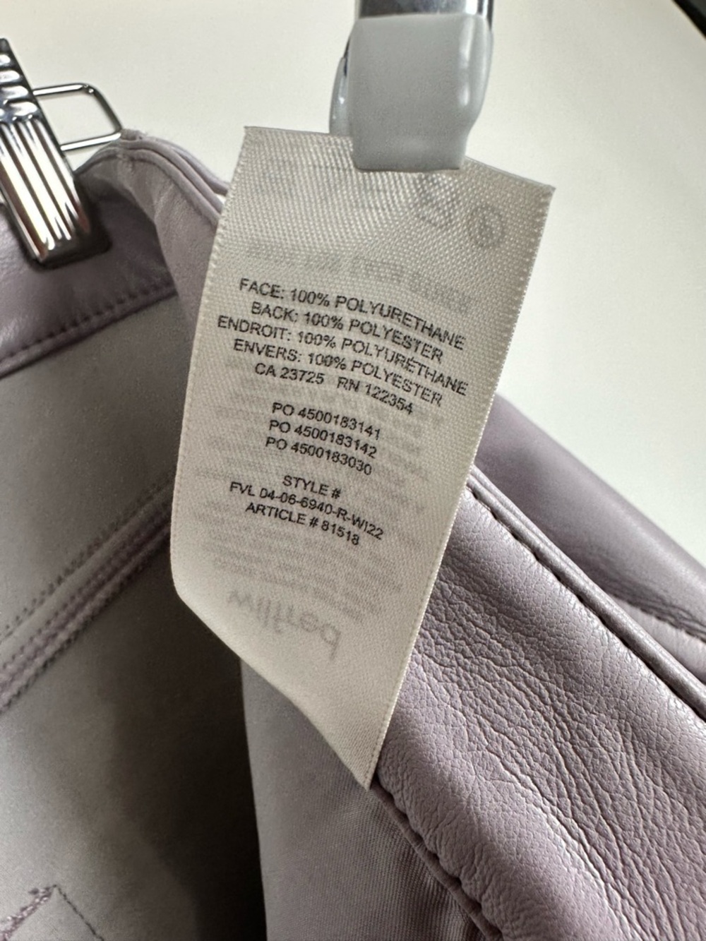 Aritzia Wilfred Melina Pant Vegan Leather High Rise Straight Leg - Picture 13 of 16